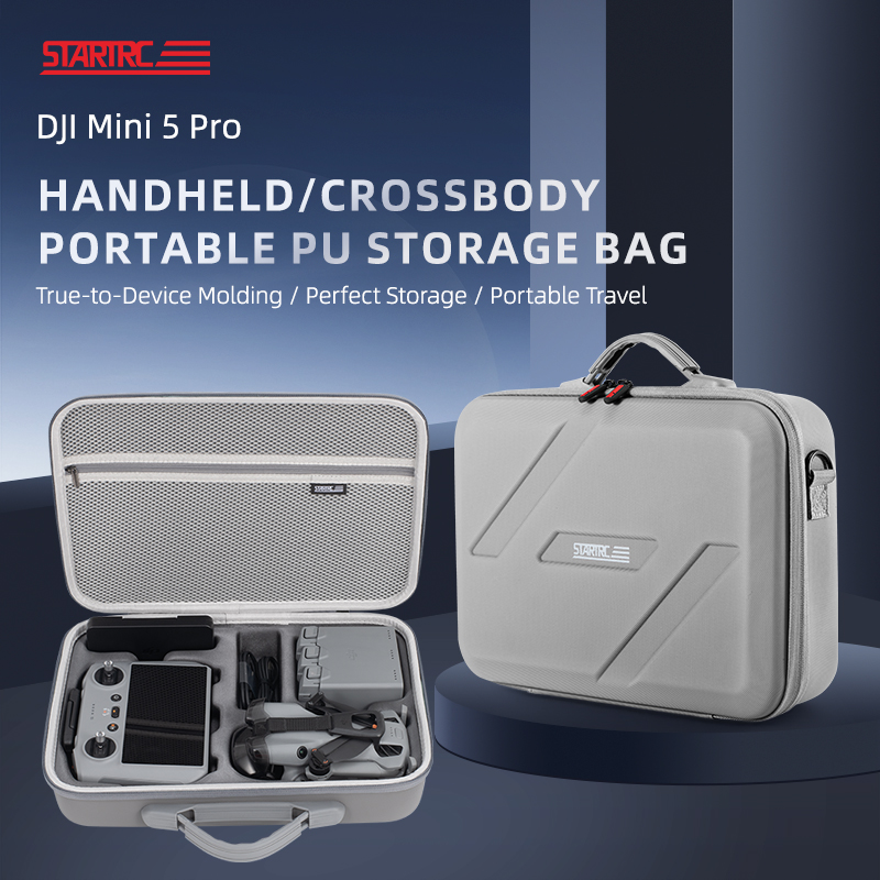 Carrying Case for DJI Lito X1/1/Mini 5 Pro/Mini 4 ProPortable PU